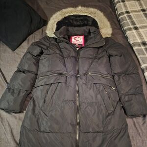 Canada Weather Gear Women's Long Puffer Coat - Black